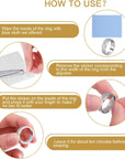 Ring Size Adjuster Loose Rings Adjuster Invisible Ring Sizer with Clean Cloth for Wide Ring Fixing, 5 Sheets (85 Pieces Totally)