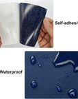 3Pcs Nylon Tent Repair Tape Self-Adhesive Tent Repair Patches Tape Waterproof Puncture Repair Patches for Horse Blanket Camping Tent Backpack Awning down Jacket - Dark Blue