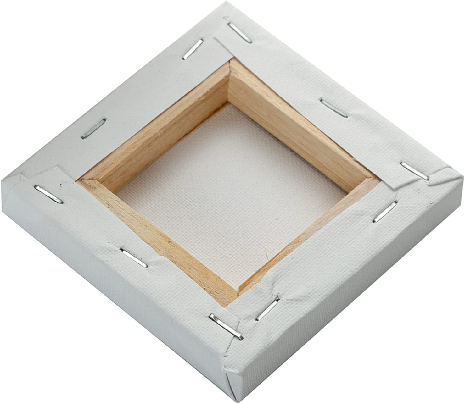 Mini Stretched Canvas 4X4 Inch Small Blank Canvas Pack of 6