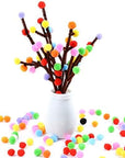1200 Pieces 1Cm Assorted Pom Poms, Small Pompom Balls for Kids Creative Arts & Crafts Projects Making and DIY Decorations