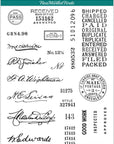 Sign Here by Cathe Holden Clear Stamp Set