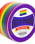 Duct Pride - Rainbow Tape | 1.88 in X 10 Yds a Roll | Vibrant Bright Colors | Easy to Tear by Hand | Arts & Crafts | DIY Projects | Gay Progress Stripe Flag LGBTQ+ Parade Gift Decorations