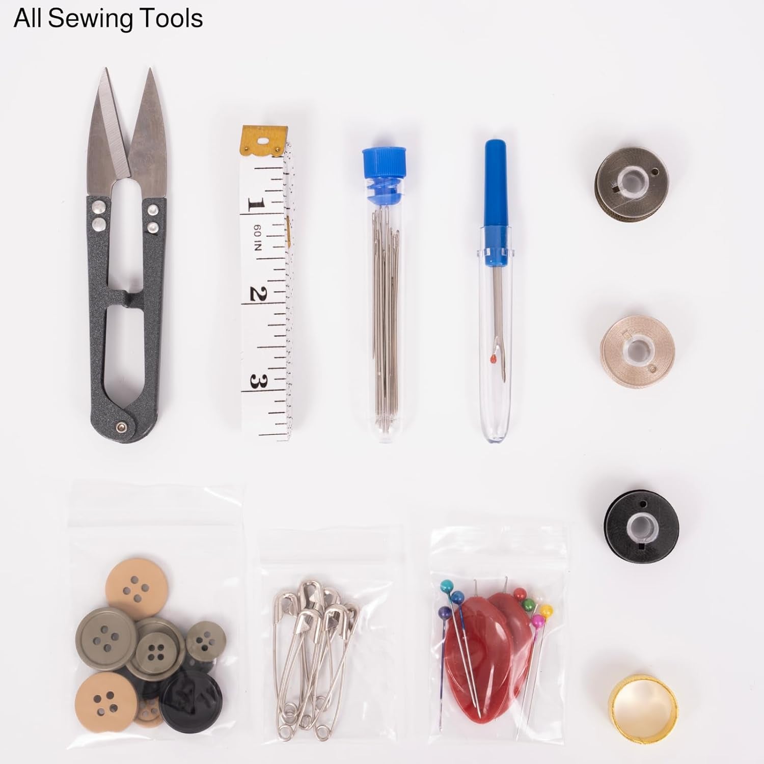 Military Sewing Kit, Army Survival Sewing Kit with Buttons for Men or Women, Small Repair Sewing Tools with Zipper Closure in Durable Nylon Case for Adults Basic for Home or Outdoor, Travel Sewing Kit