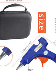 Glue Gun and Sticks Set, Hot Melt Glue Gun Mini for Crafts with 20 Pcs Glue Sticks and 20 Wood Craft Sticks,Hot Mini Glue Guns with Hardshell Carrying Case for School DIY Arts, Craft