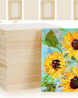 10 Pcs 5X7 Wood Panel Boards, Unfinished Wood Canvas Wooden for Painting, Arts, Pouring Use with Oils, Acrylics