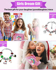 Charm Bracelet Making Kit, Jewelry Making Kit Trendy Stuff for Kids Ages 6-12, Unicorn Toy Cute Stuff for Teen Girls Gifts Birthday Gift, Crafts for Girls 6 7 8 9 10 11 12 Year Old