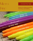 Uchida Le Pens Multicolor Set - 36 Colors Complete Set - Le Pen Pens for Journaling - Smudge Proof Fine Pens for Writing, Drawing - 0.3 Fine Line Lepen Pen Set