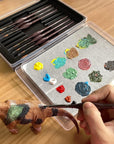 Wet Palette Wet Pallet for Miniatures- Stay Wet Palette for Acrylic Painting Wet Pallets for Painting Miniatures,Paint Brush Holder Organizer Wet Palette Storage Containers