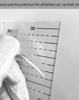 Left Chest Logo Placement Tool for Heat Press, Acrylic T Shirt Ruler for Adult Size