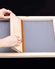 4 Pieces 4 Size Screen Printing Frame with 110 Mesh for Screen Printing Beginners and Kids, 9 X 5.1 Inch, 10.6 X 6.7 Inch, 12.2 X 8.2 Inch, 14 X 10 Inch