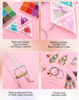 Bead Loom Kit for Adults Beading Loom Supplies 24000 Pcs Glass Seed Beads Bracelets Jewelry Earring Making Tools Gifts for Girls DIY Craft