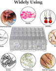 Bead Organizer Box, 24 Slots Diamond Painting Bead Storage Containers, Diamond Painting Art Accessories Boxes Craft Bead Storage Box Organizer Bead Organizers and Storage for Rhinestones (1 Pack)