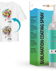 Sublimation Coating Spary for Cotton Shirts 150Ml, Sublimation Spray for All Fabric, Canvas, Carton, Pillow, Sublimation Spray Quick Dry & High Gloss, Vibrant Color & Strong Adhesion