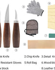 Wood Whittling Kit with Basswood Wood Blocks Gifts Set for Adults and Kids Beginners, Wood Carving Kit Set Includes 3Pcs Wood Carving Knife & 8Pcs Blocks & Gloves for Widdling Kit