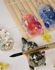 3D Cute Cat Silicone Molds for Resin Crafts Cartoon Cats Epoxy Resin Molds Lovely Kitten Plaster Silicone Mold Prone Posture Cat Resin Mold for Keychain Bag Pendant Pen Holder Mould Epoxy Resin Kit