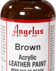 Acrylic Leather Paint Brown 4Oz