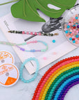 1400Pcs 30 Color Glass Beads for Jewelry Making, 8Mm round Crystal Glass Bracelets Making Kit Suitable for Beginner Bracelet Making