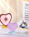 3 Pieces Resin Photo Frame Molds Heart Rectangle Shape Silicone Picture Mold for Casting, DIY Personalized Epoxy Photo Frame Mold for Crafts Table Home Decor