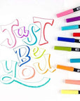 56217 Dual Brush Pen Art Markers, Retro, 10-Pack. Blendable, Brush and Fine Tip Markers