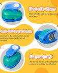 3 Pack Craft Hole Punch 2 Inch 1 Inch 5/8 Inch Circle Punch Set Paper Punchers with Craft Sticker Paper, Circle Cutter for Card Making Scrapbook Crafts DIY Albums Photos Office Supplies(20 Pcs Paper)