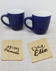 48 Pieces 4 X 4 Inches Unfinished Square Wood Blank Coaster Bulk for Drinks, Painting, Writing, Bar, Kitchen Home Decor, DIY Craft, Party (Set of 48, Square)