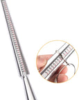 Ring Sizer Measuring Tool, Jewelry Sizers Metal Ring Sizer Gauge Sizing Measuring for Women Men Rings(1 Pack)