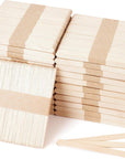 1200 Pieces Wooden Craft Sticks, 4.5 Inch Long Natural Wood Popsicle Ice Cream Sticks for DIY Wood Crafts, Hair Removal and Waxing Supplies, Paint Stirrer, Art Projects and Ice Pop Sticks