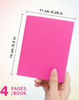 6 Pack Colorful Blank Books for Kids to Write, Drawing, Cute Sketchbook for Kid, 6 Colors (4.25 X 5.5 Inches)