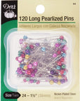 132 Pearlized Pins, Petite, White, 3/4-Inch (150-Count)