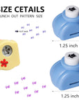 12Pcs Craft Hole Punch Shapes Set,Small Paper Puncher for Kids,Single Crafting Scrapbook Punches,Star,Butterfly,Leaf,Christmas Tree.Heart,Tag Stamp Cards Mini Cutter Nail Arts Crafts Punchers Supplies
