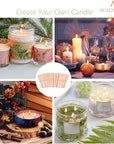 Candle Wick Holders for Candle Making Wooden Wick Holder Candle Wick Centering Device Wick Bar for Making Candle (150 Pcs)