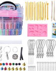 Polymer Clay, 82 Colors Clay Kit, Oven Bake Modeling Clay, Creative Polymer Clay Kit with Sculpting Tools and Jewelry Accessories, Non-Toxic, Ideal DIY Clay Gifts for Adults and Teens