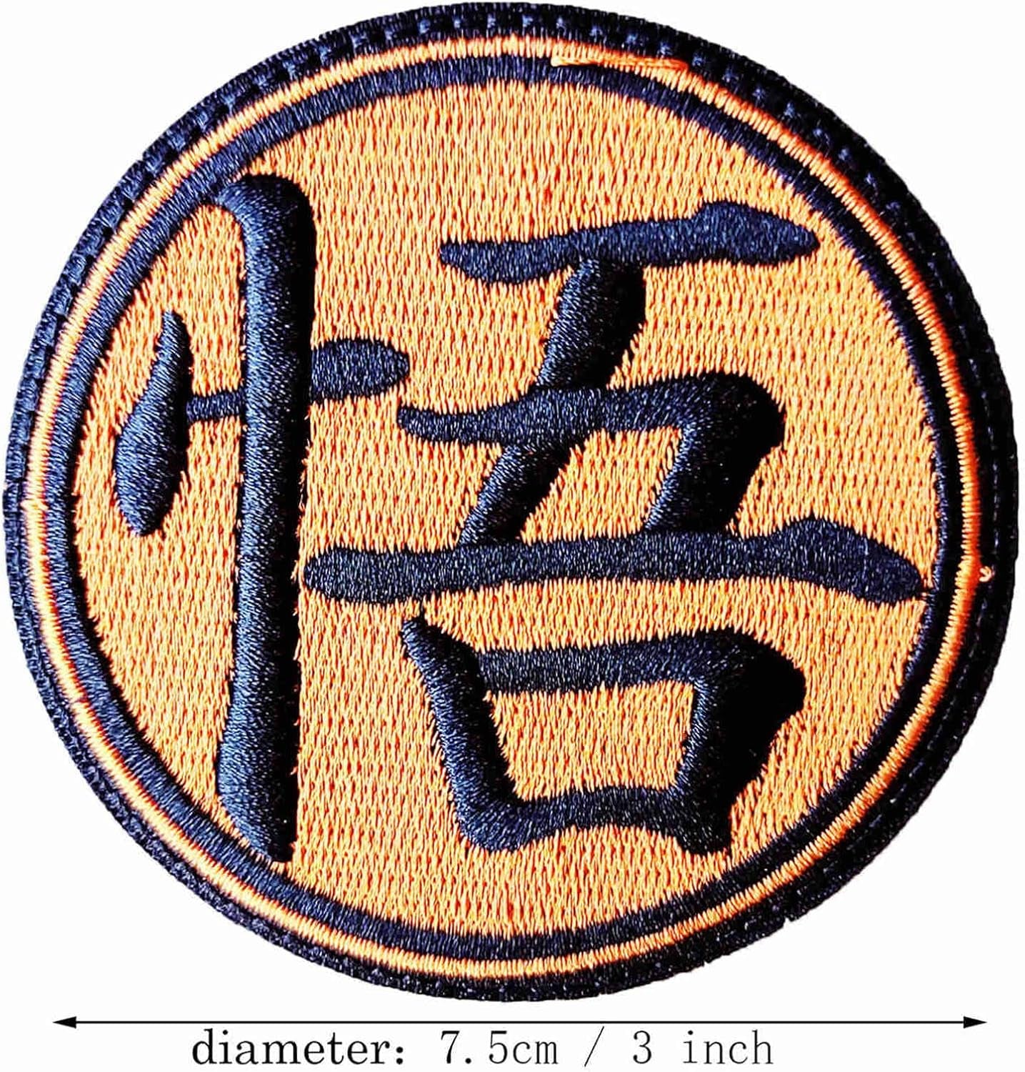 Military Morale Tactical Anime Patch, Embroidered Applique Attachment Fastener Hook and Loop on Tactical Cap Jackets