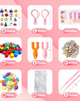 2500+ Rubber Bands for Bracelets 28 Colors Bracelet Making Kit Rubber Band Loom with Accessories for Your Special Time, Event, Ceremony and Occasion.