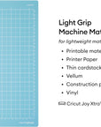 Light Grip Cutting Mat 8.5In X 12In, Reusable Cutting Mats for Crafts, Use with Printer Paper, Vellum, Light Cardstock & More, Blue