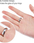 8 Sheets/ 152 Pieces Ring Sizer Adjuster Invisible Ring Spacer Ring Guards for Women Loose Rings, 2 Kinds of Thickness