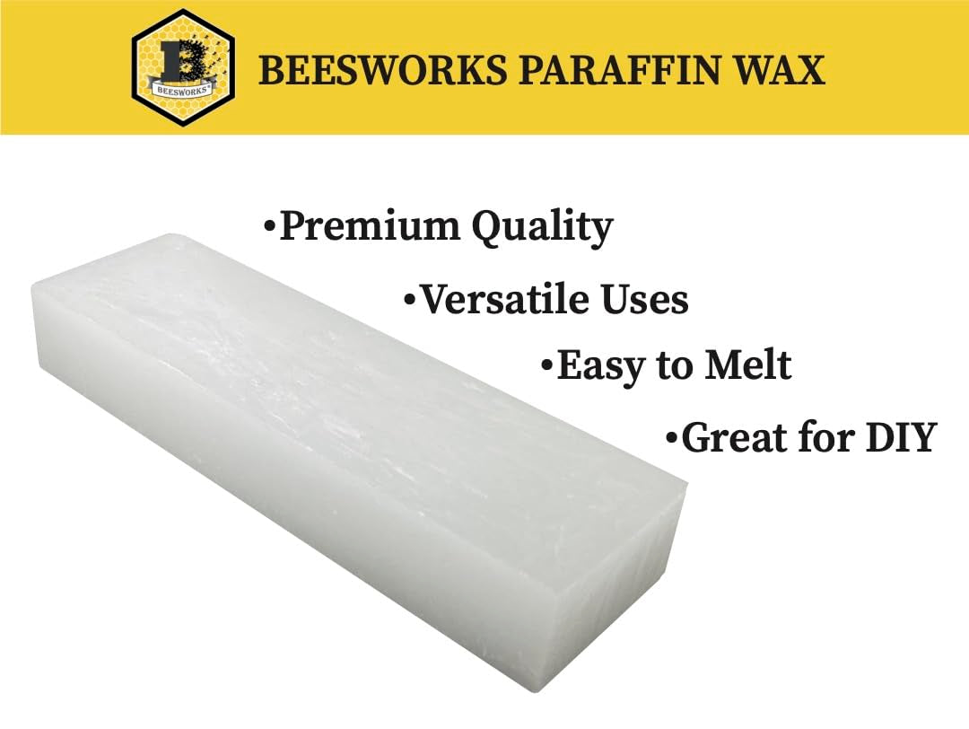 Paraffin Wax - 1 Lb Refined General Purpose Paraffin Wax - Pure Wax for DIY Candle Making, Canning, Waterproofing, Metal Preservation and More