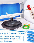8 Pieces Paint Booth Air Filter Airbrush Booth Filter Spray Booth Replace Filter Booth Paint Booth Filters Spray Booth Filter for Airbrush Booth Spray Booth