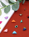 14Pairs Magnetic Necklace Clasps Heart Beads Pendant Charms for Jewelry Making Couples Friendship Bracelets Necklaces Jump Rings Keychain Accessory DIY Crafts Valentine'S Day Gifts,Multicolor