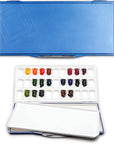 Fusion 33-Well Airtight/Leakproof Palette for Watercolor Paints, Blue