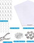 181Pcs Shrinking Plastic Sheets Kit Includes 20 Shrinking Film Art Paper and 161 Pcs Shrinkles Keychains Making Accessories for Kids Craft and Art Supplies