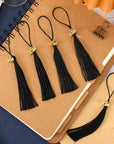 Preschool Graduation Tassels, 120Pcs Mini Graduation Tassels with 120Pcs 2024 Year Charms for Graduation Cap Keychain Jewelry Making, Bookmark Tassels for DIY Crafts Ornaments Project, Black