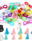 35Pcs Knitting Stitch Stoppers, Needle Minder, Knitting Needle Stoppers, Knitting & Crochet Supplies, Knitting Needle Point Protectors, Needle Stopper, Knitting Needle Hugger
