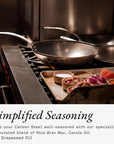 Cookware - Carbon Steel Seasoning Wax (6 Oz) - Crafted in Canada - Rice Bran Wax, Canola Oil and Grapeseed Oil
