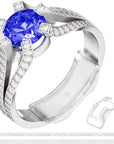 Ring Size Adjuster for Loose Rings,12 Pack-4 Sizes Invisible Transparent Silicone Guards Clip Jewelry Fitter Resizer,Fit Almost Any Ring for Women and Men
