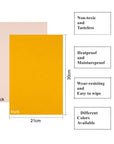 20PCS Velvet Yellow Fabric Sticky Back Adhesive Back Sheets, A4 Sheet (8.3" X 11.8"), Self-Adhesive, Durable and Water Resistant, Ideal for Art and Craft Making