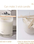 Candle Wick Holders for Candle Making Wooden Wick Holder Candle Wick Centering Device Wick Bar for Making Candle (150 Pcs)