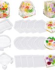 Resin Molds Silicone,Epoxy Resin Casting Craft Mold for Flower Preservation Bookends DIY Art (Large, Arch)