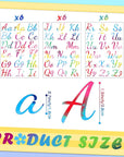 18 Sheet Iron on Letters Tie Dye Iron on Letters Flock Letters A-Z Letter Transfer Vinyl Letters Cursive Heat Transfer Letters for T Shirts Clothing Stockings Printing DIY Crafts Decorations