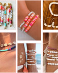 Clay Beads for Jewelry Making Kit, 28 Colors Bracelet Making Kit for Adults, Polymer Heishi Beads for Crafts Gifts